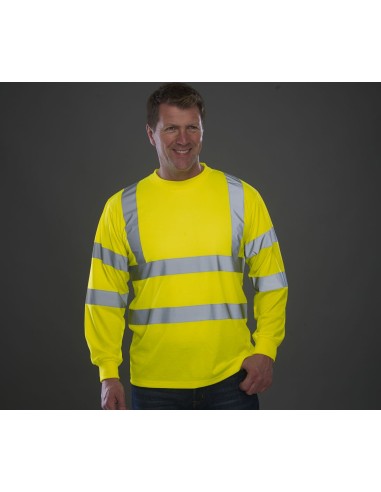 YOK-HVJ420-Hi-Vis Long Sleeve T-Shirt
